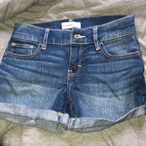 Abercrombie kids jean shorts.